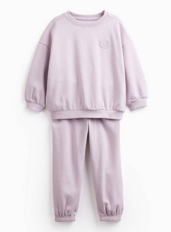 Purple Everyday Sweat Set 3-4 Years